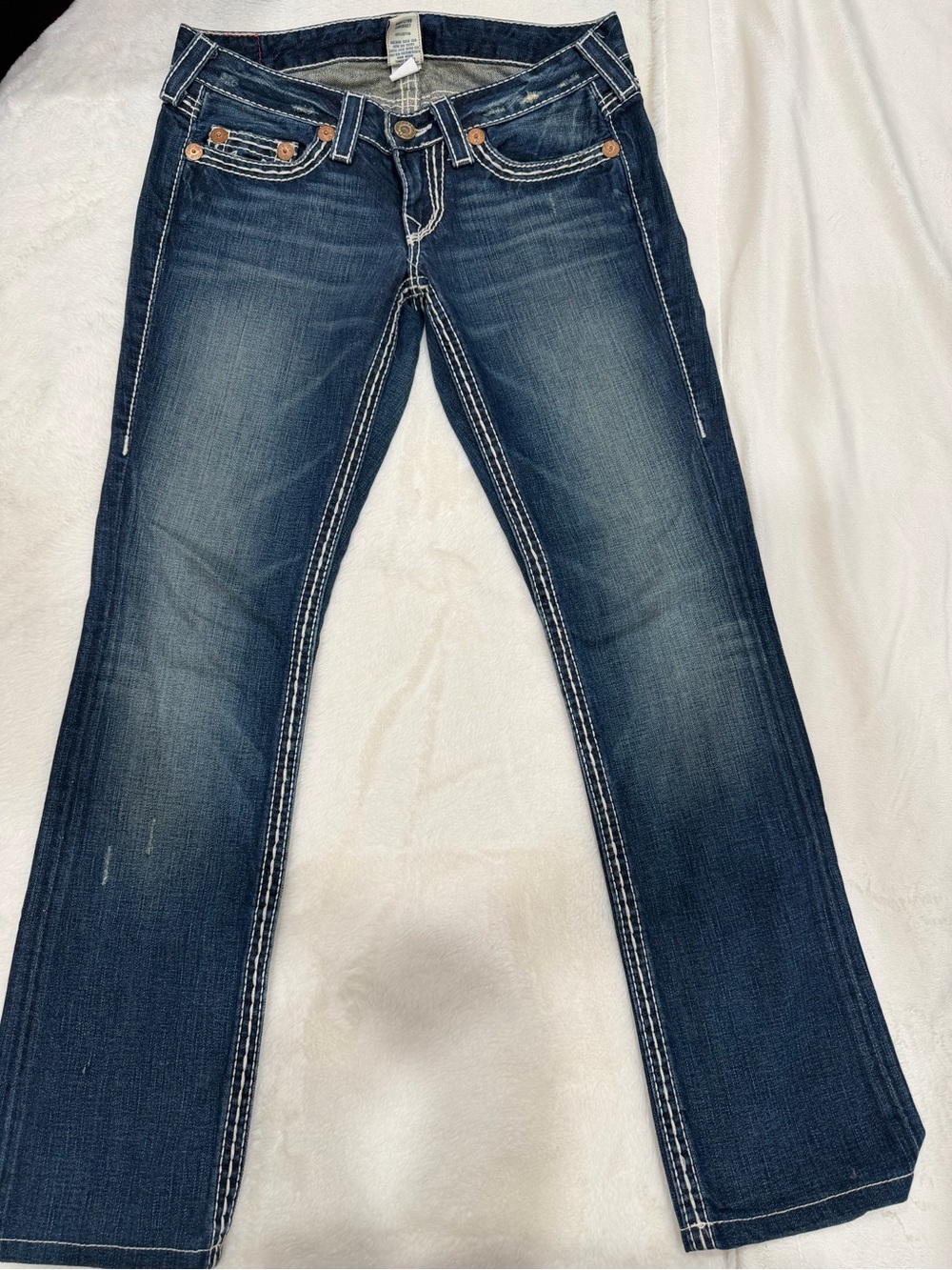 Dark Blue Women's Straight-Leg Jeans